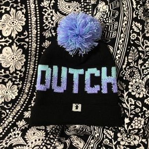 Dutch Bros puff beanie